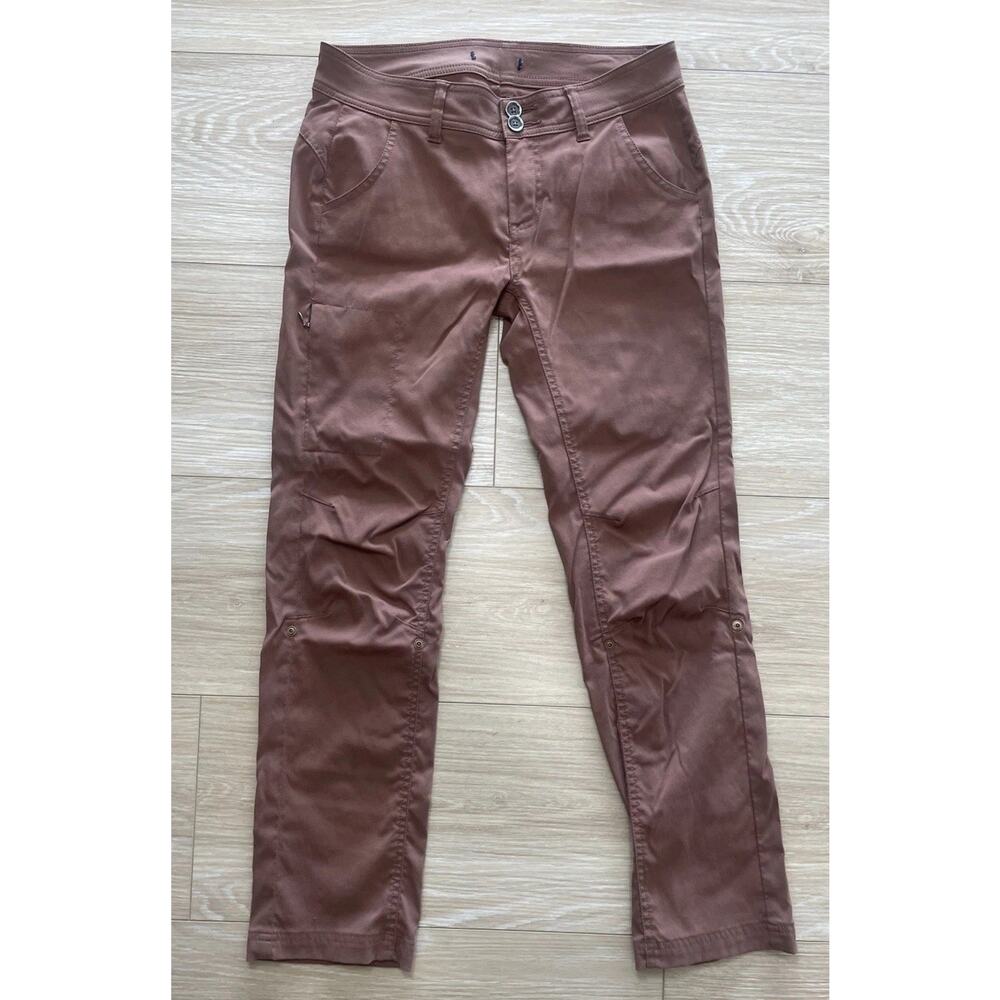 PrAna Pants Men's Brown Sepia Medium Straight Outdoor Performance Stretch Conver